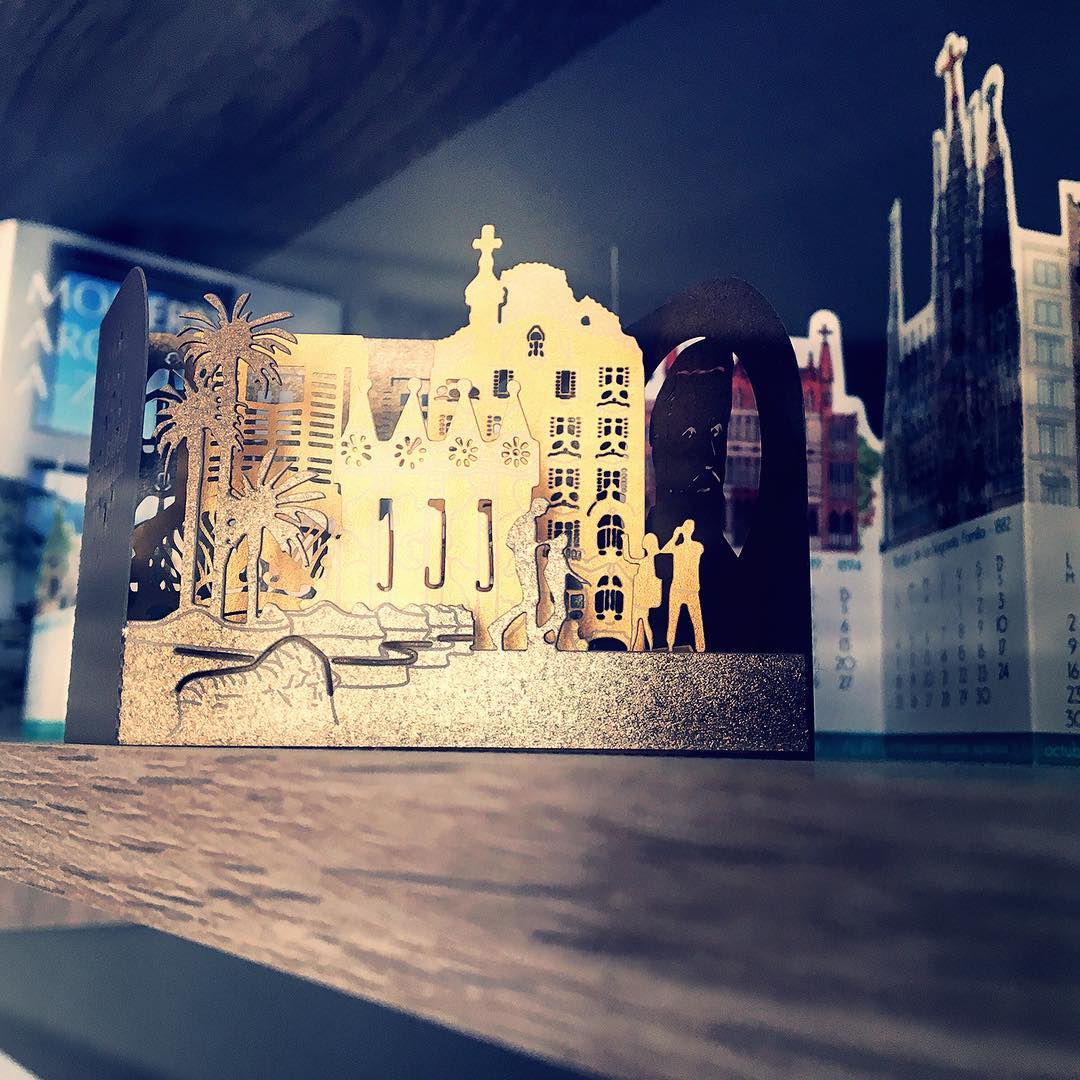 Schiță a unei clădiri din Barcelona