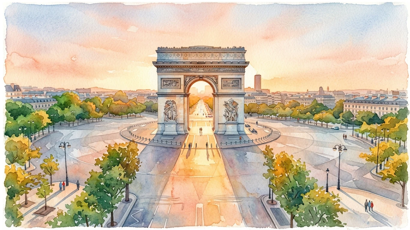 Imagine de arhivă pentru Arcul de Triumf