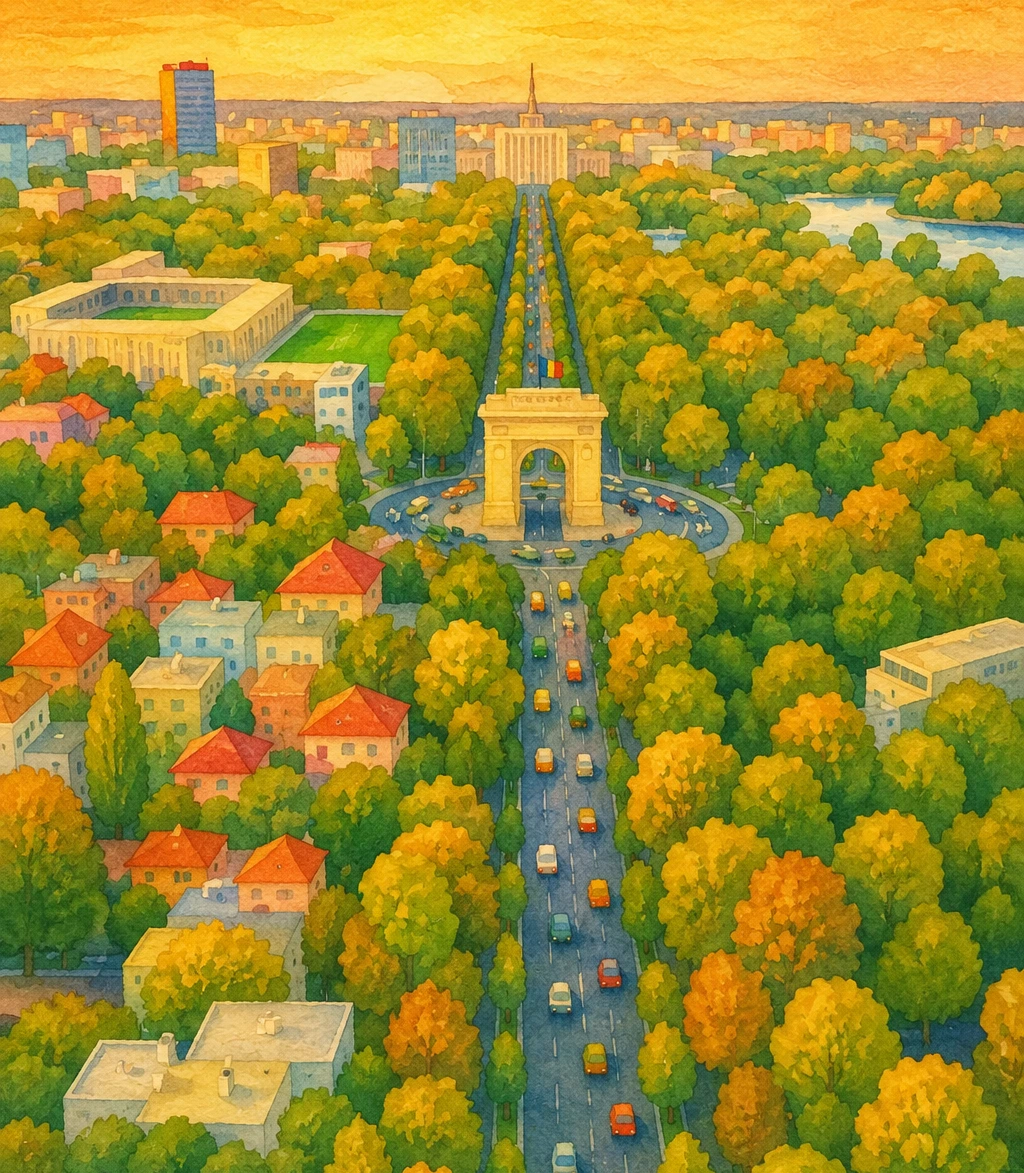 Imagine de arhivă pentru Arcul de Triumf