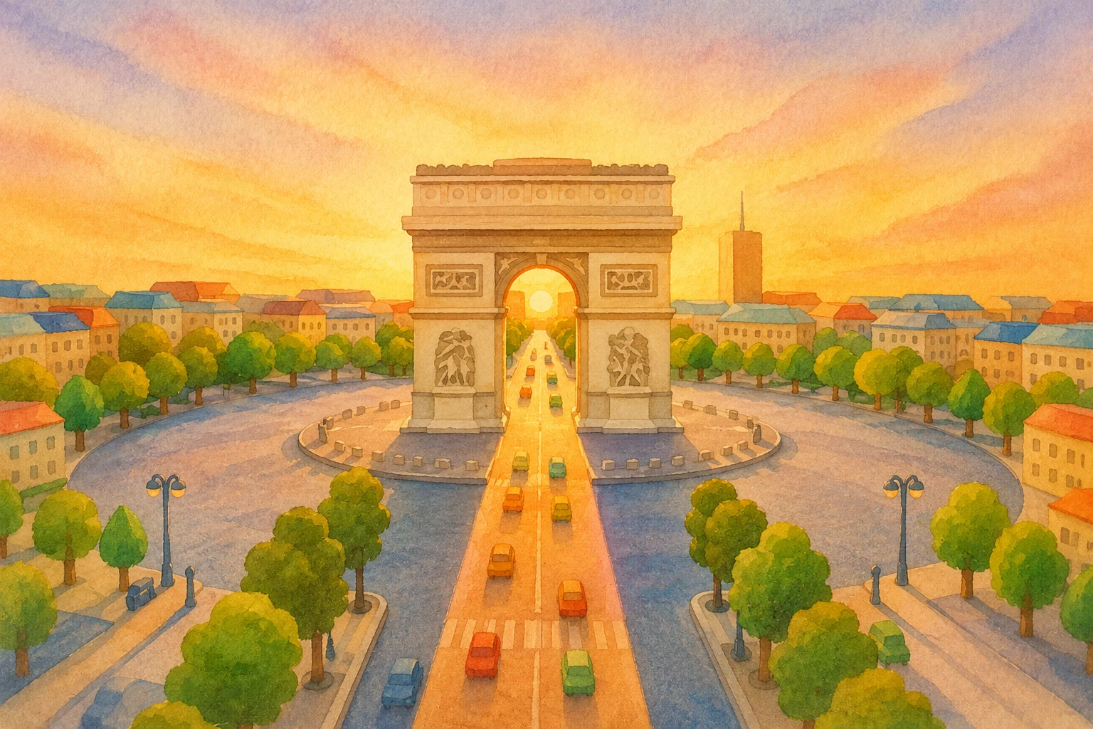 Imagine de arhivă pentru Arcul de Triumf