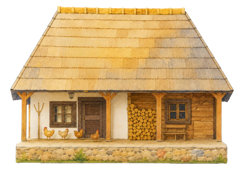 Muzeul Satului: arhitectura țărănească, casă cu casă