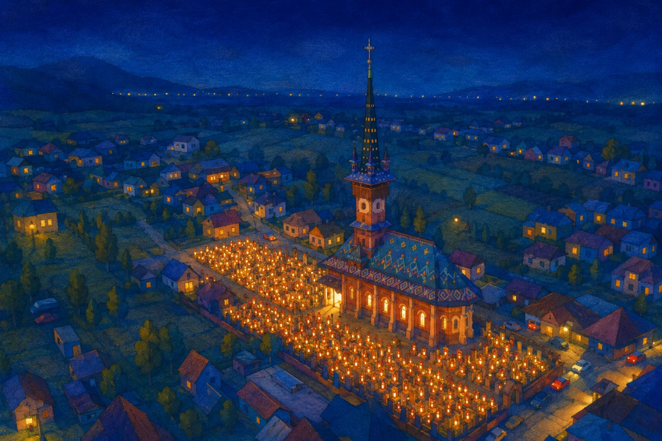 Imagine de arhivă pentru Biserica Cimitirul Vesel din Săpânța