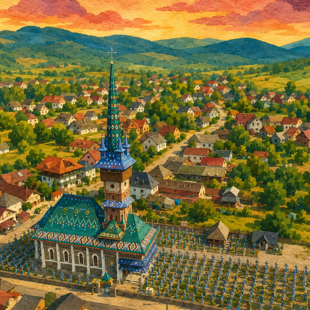 Biserica Cimitirul Vesel din Săpânța - Imagine 2